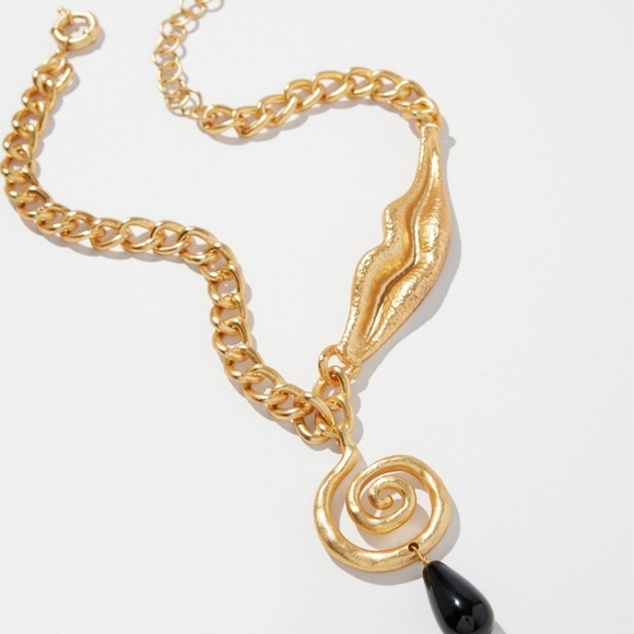 Chico's Onyx Swirl Y-Necklace - Picture 9 of 9